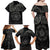 Viking Pride of Yorkshire Family Matching Off Shoulder Maxi Dress and Hawaiian Shirt Black Odin’s Ravens Nordic - Wonder Print Shop