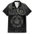 Viking Pride of Yorkshire Family Matching Puletasi and Hawaiian Shirt Black Odin’s Ravens Nordic - Wonder Print Shop