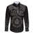 Viking Pride of Yorkshire Family Matching Short Sleeve Bodycon Dress and Hawaiian Shirt Black Odin’s Ravens Nordic - Wonder Print Shop