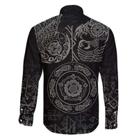 Viking Pride of Yorkshire Family Matching Short Sleeve Bodycon Dress and Hawaiian Shirt Black Odin’s Ravens Nordic - Wonder Print Shop