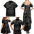 Viking Pride of Yorkshire Family Matching Summer Maxi Dress and Hawaiian Shirt Black Odin’s Ravens Nordic - Wonder Print Shop