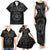 Viking Pride of Yorkshire Family Matching Tank Maxi Dress and Hawaiian Shirt Black Odin’s Ravens Nordic - Wonder Print Shop