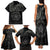 Viking Pride of Yorkshire Family Matching Tank Maxi Dress and Hawaiian Shirt Black Odin’s Ravens Nordic - Wonder Print Shop