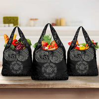 Viking Pride of Yorkshire Grocery Bag Black Odin’s Ravens Nordic - Wonder Print Shop