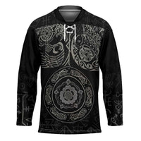 Viking Pride of Yorkshire Hockey Jersey Black Odin’s Ravens Nordic - Wonder Print Shop