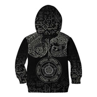 Viking Pride of Yorkshire Kid Hoodie Black Odin’s Ravens Nordic - Wonder Print Shop