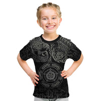 Viking Pride of Yorkshire Kid T Shirt Black Odin’s Ravens Nordic - Wonder Print Shop