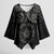 Viking Pride of Yorkshire Kimono Sleeve Blouse Black Odin’s Ravens Nordic - Wonder Print Shop