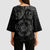 Viking Pride of Yorkshire Kimono Sleeve Blouse Black Odin’s Ravens Nordic - Wonder Print Shop