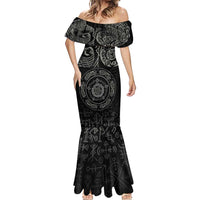 Viking Pride of Yorkshire Mermaid Dress Black Odin’s Ravens Nordic - Wonder Print Shop