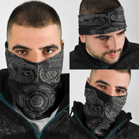 Viking Pride of Yorkshire Neck Gaiter Black Odin’s Ravens Nordic - Wonder Print Shop