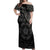 Viking Pride of Yorkshire Off Shoulder Maxi Dress Black Odin’s Ravens Nordic - Wonder Print Shop