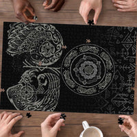 Viking Pride of Yorkshire Puzzle Black Odin’s Ravens Nordic - Wonder Print Shop