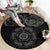 Viking Pride of Yorkshire Round Carpet Black Odin’s Ravens Nordic - Wonder Print Shop