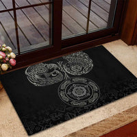 Viking Pride of Yorkshire Rubber Doormat Black Odin’s Ravens Nordic - Wonder Print Shop