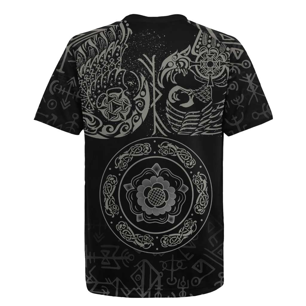 Viking Pride of Yorkshire Rugby Jersey Black Odin’s Ravens Nordic - Wonder Print Shop