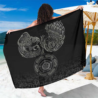 Viking Pride of Yorkshire Sarong Black Odin’s Ravens Nordic - Wonder Print Shop