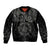 Viking Pride of Yorkshire Sleeve Zip Bomber Jacket Black Odin’s Ravens Nordic - Wonder Print Shop