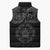 Viking Pride of Yorkshire Sleeveless Puffer Jacket Black Odin’s Ravens Nordic - Wonder Print Shop