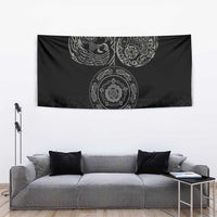 Viking Pride of Yorkshire Tapestry Black Odin’s Ravens Nordic - Wonder Print Shop