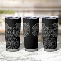 Viking Pride of Yorkshire Tumbler Cup Black Odin’s Ravens Nordic - Wonder Print Shop