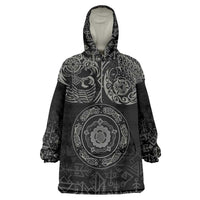 Viking Pride of Yorkshire Wearable Blanket Hoodie Black Odin’s Ravens Nordic - Wonder Print Shop