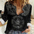 Viking Pride of Yorkshire Women Casual Shirt Black Odin’s Ravens Nordic - Wonder Print Shop