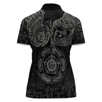 Viking Pride of Yorkshire Women Polo Shirt Black Odin’s Ravens Nordic - Wonder Print Shop