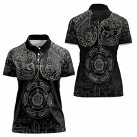 Viking Pride of Yorkshire Women Polo Shirt Black Odin’s Ravens Nordic - Wonder Print Shop