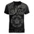 Viking Pride of Yorkshire Women V-Neck T-Shirt Black Odin’s Ravens Nordic - Wonder Print Shop