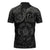 Viking Pride of Yorkshire Zipper Polo Shirt Black Odin’s Ravens Nordic - Wonder Print Shop