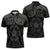 Viking Pride of Yorkshire Zipper Polo Shirt Black Odin’s Ravens Nordic - Wonder Print Shop