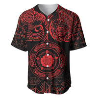 Viking Pride of Yorkshire Baseball Jersey Red Odin’s Ravens Nordic - Wonder Print Shop