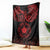 Viking Pride of Yorkshire Blanket Red Odin’s Ravens Nordic - Wonder Print Shop
