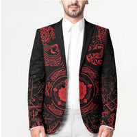 Viking Pride of Yorkshire Blazer Red Odin’s Ravens Nordic - Wonder Print Shop