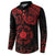 Viking Pride of Yorkshire Button Sweatshirt Red Odin’s Ravens Nordic - Wonder Print Shop