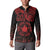 Viking Pride of Yorkshire Button Sweatshirt Red Odin’s Ravens Nordic - Wonder Print Shop