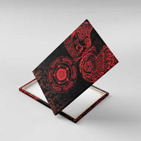 Viking Pride of Yorkshire Canvas Wall Art Red Odin’s Ravens Nordic - Wonder Print Shop