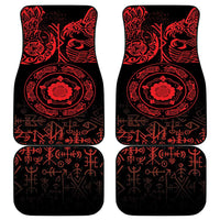 Viking Pride of Yorkshire Car Mats Red Odin’s Ravens Nordic - Wonder Print Shop