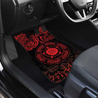 Viking Pride of Yorkshire Car Mats Red Odin’s Ravens Nordic - Wonder Print Shop