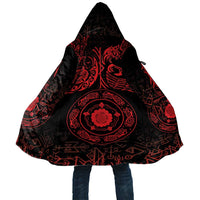 Viking Pride of Yorkshire Cloak Red Odin’s Ravens Nordic - Wonder Print Shop