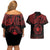 Viking Pride of Yorkshire Couples Matching Off Shoulder Short Dress and Hawaiian Shirt Red Odin’s Ravens Nordic - Wonder Print Shop
