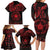 Viking Pride of Yorkshire Family Matching Long Sleeve Bodycon Dress and Hawaiian Shirt Red Odin’s Ravens Nordic - Wonder Print Shop
