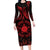 Viking Pride of Yorkshire Family Matching Long Sleeve Bodycon Dress and Hawaiian Shirt Red Odin’s Ravens Nordic - Wonder Print Shop