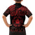 Viking Pride of Yorkshire Family Matching Off The Shoulder Long Sleeve Dress and Hawaiian Shirt Red Odin’s Ravens Nordic - Wonder Print Shop