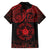 Viking Pride of Yorkshire Family Matching Off The Shoulder Long Sleeve Dress and Hawaiian Shirt Red Odin’s Ravens Nordic - Wonder Print Shop