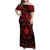 Viking Pride of Yorkshire Family Matching Off Shoulder Maxi Dress and Hawaiian Shirt Red Odin’s Ravens Nordic - Wonder Print Shop