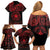 Viking Pride of Yorkshire Family Matching Off Shoulder Short Dress and Hawaiian Shirt Red Odin’s Ravens Nordic - Wonder Print Shop