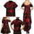 Viking Pride of Yorkshire Family Matching Summer Maxi Dress and Hawaiian Shirt Red Odin’s Ravens Nordic - Wonder Print Shop