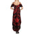 Viking Pride of Yorkshire Family Matching Summer Maxi Dress and Hawaiian Shirt Red Odin’s Ravens Nordic - Wonder Print Shop
